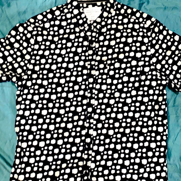 Denim and Flower button up shirt - Picture 1 of 2